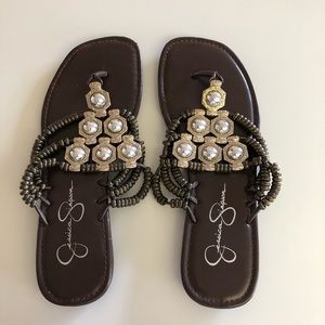 Jessica Simpson Embellished Thong Sandal